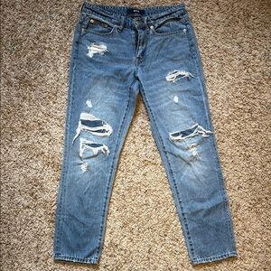 Boyfriend blue distressed Jeans